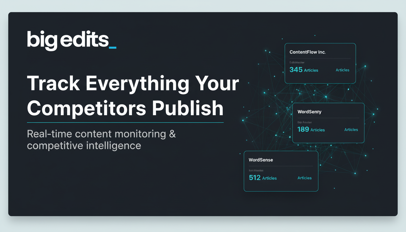 Big Edits homepage